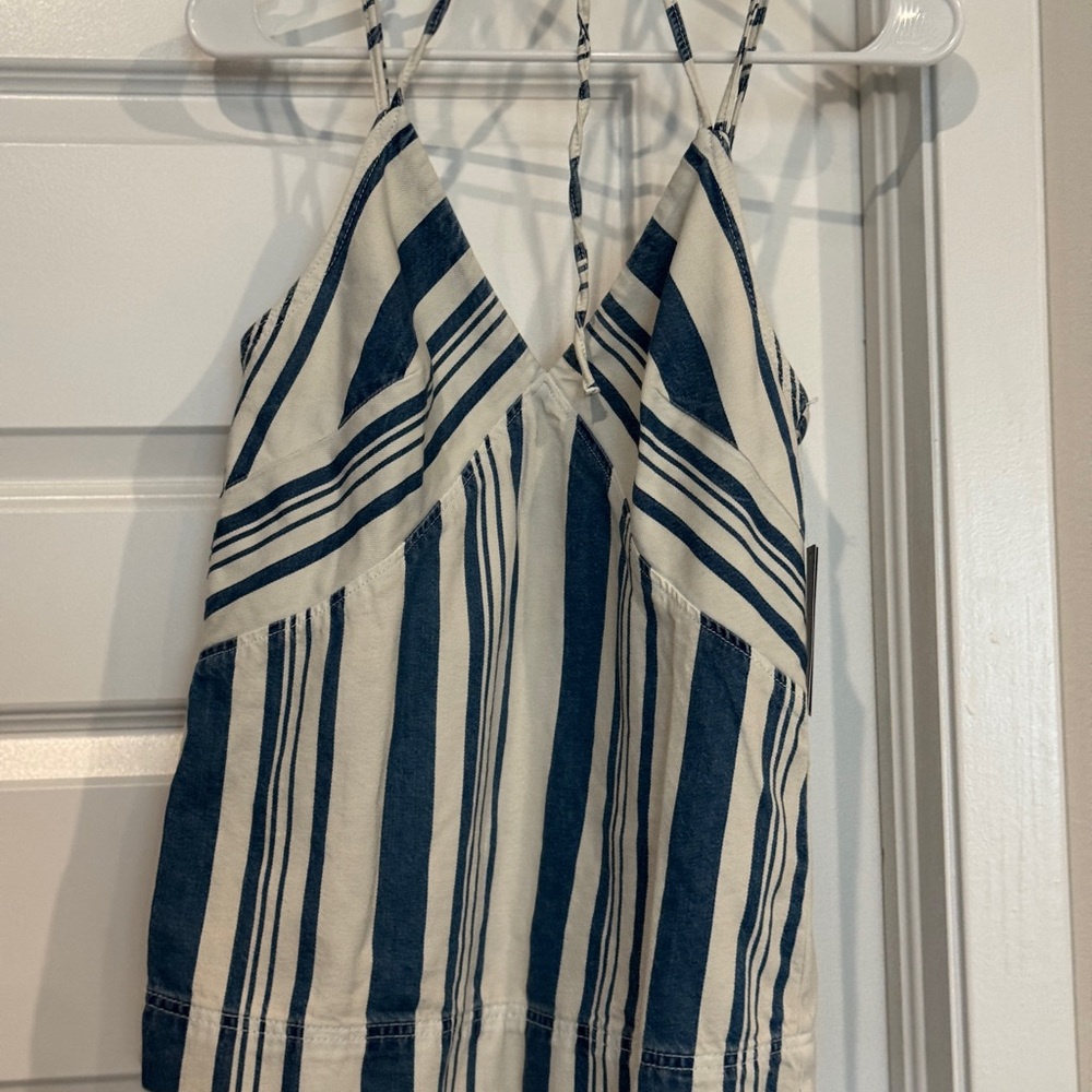 Striped Blue and White denim top - Picture 9 of 9